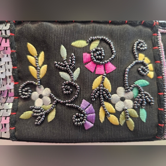 Beaded, y2k, purse, black, 2000s, vacation, travel, casual, summer, wedding - Picture 3 of 8